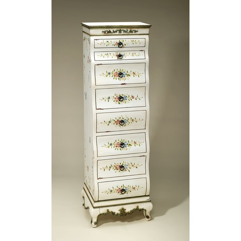 AA Importing Hand Painted Jewelry Armoire | Wayfair